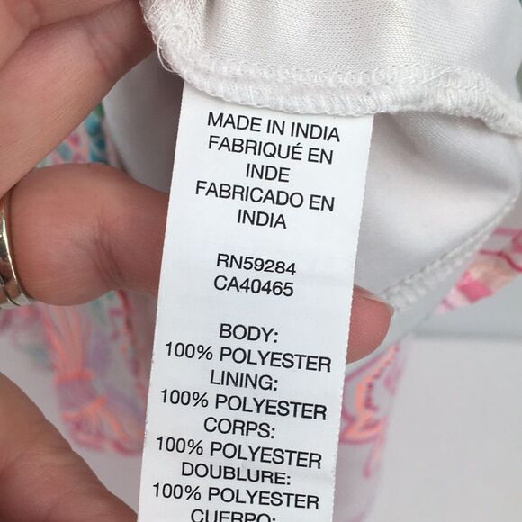 Children’s Place Floral Hi-low Tank Dress Off Shoulder Lined Girls L 10/12 - Picture 5 of 10